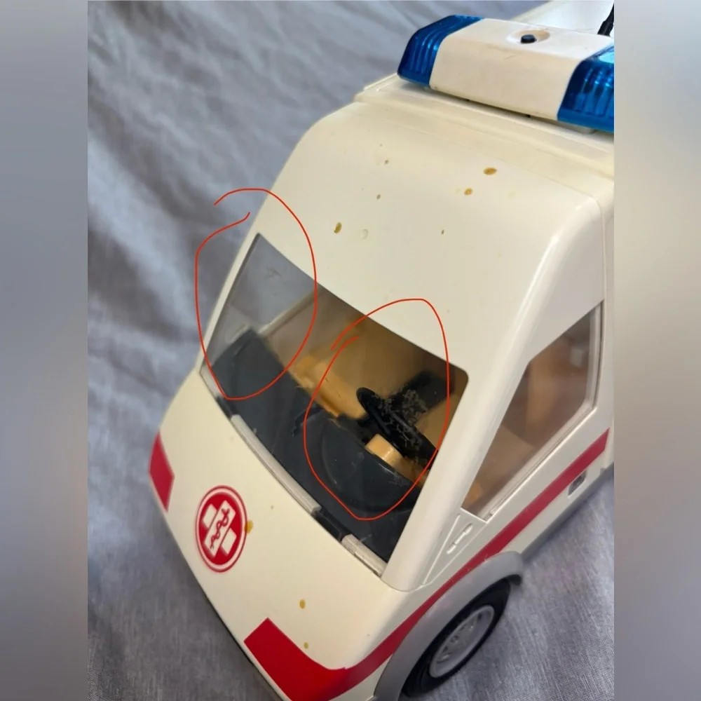 Vintage y2k 2004 Playmobil 4221 Ambulance‎ Geobra Brandstatter